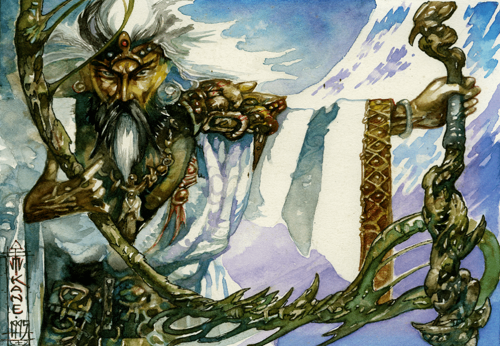RKF Playmat MTG Elder Druid image 0